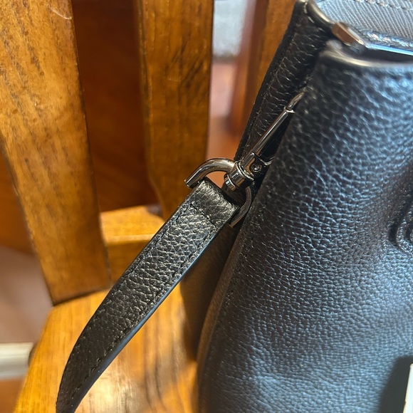 Michael Kors Black Adele Crossbody Bag with Silver Hardware EUC!! - Picture 4 of 16